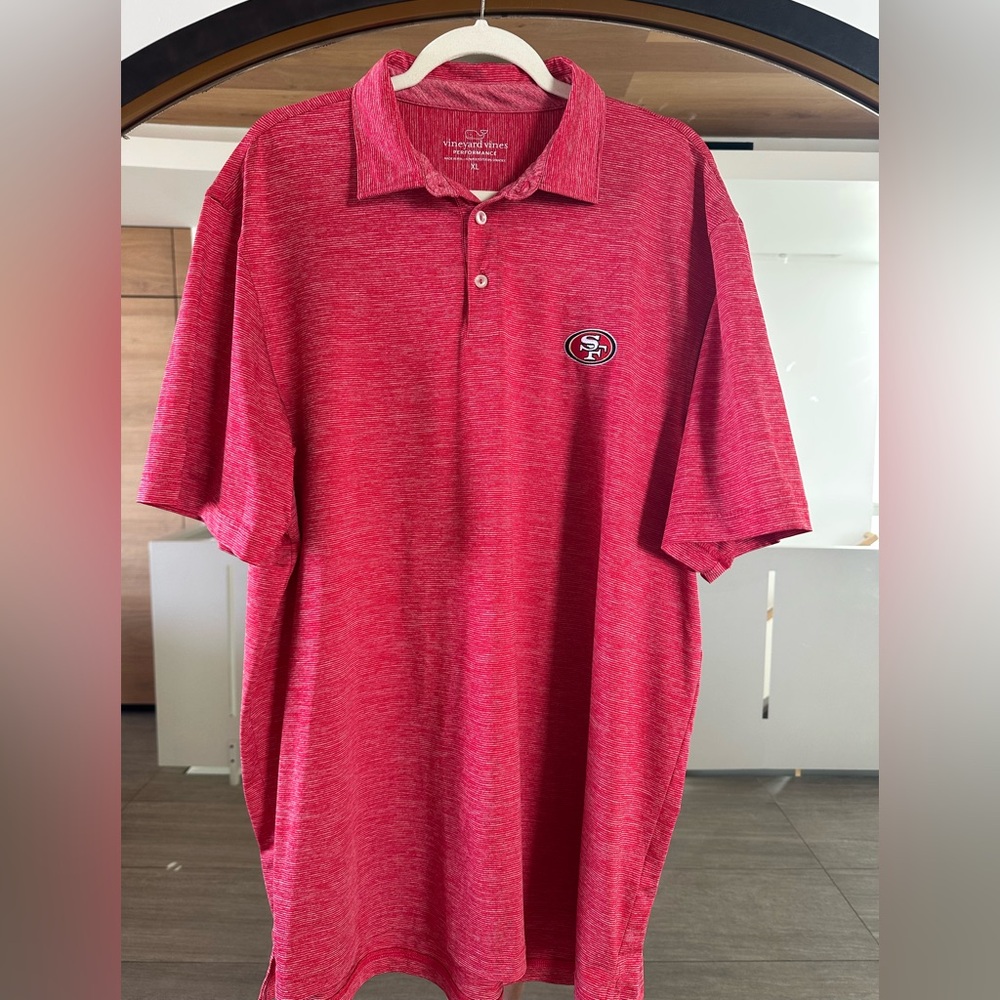 San Francisco 49ers Men's XL Golf Shirts Polo Bundle of 4 Vineyard Vines Antigua